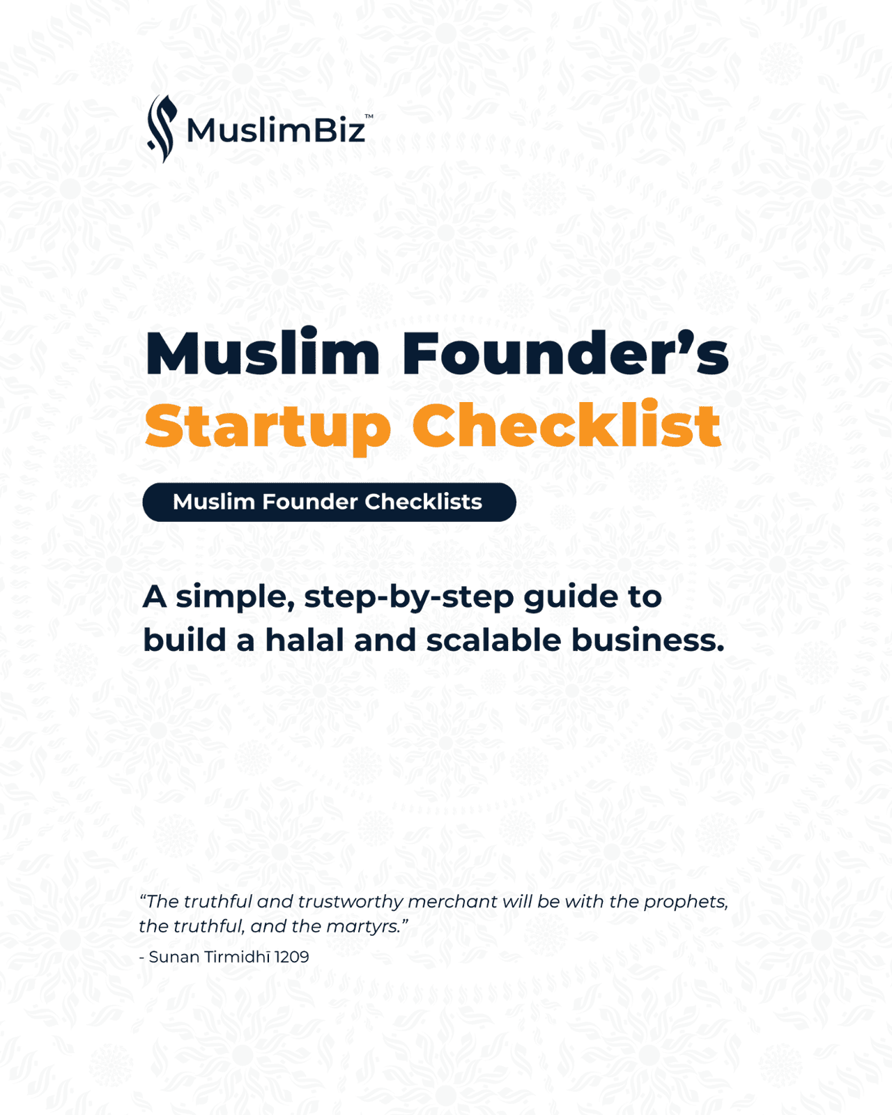 A book cover: Why Become a Muslim Founder?