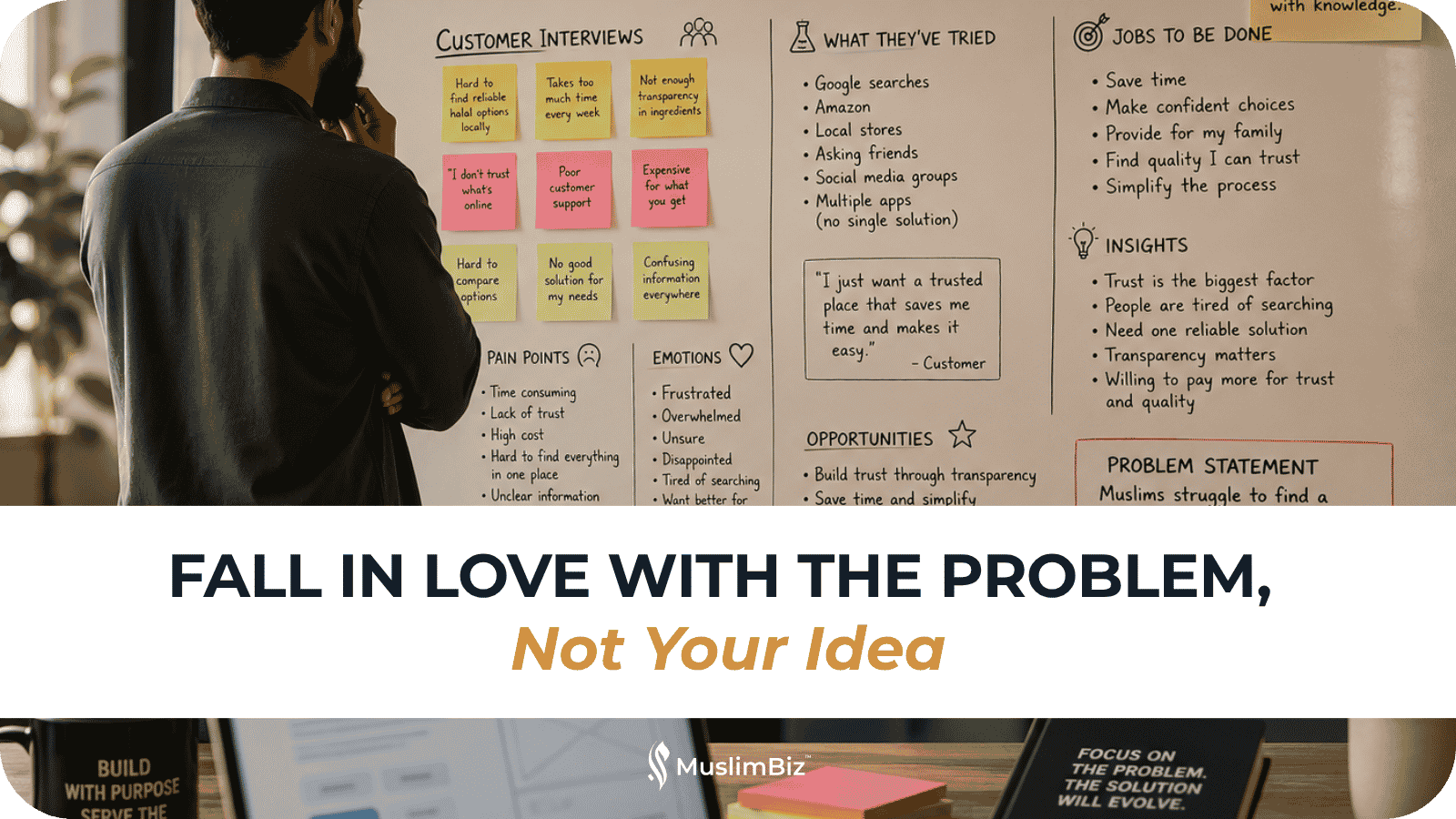Fall in Love With the Problem, Not Your Idea
