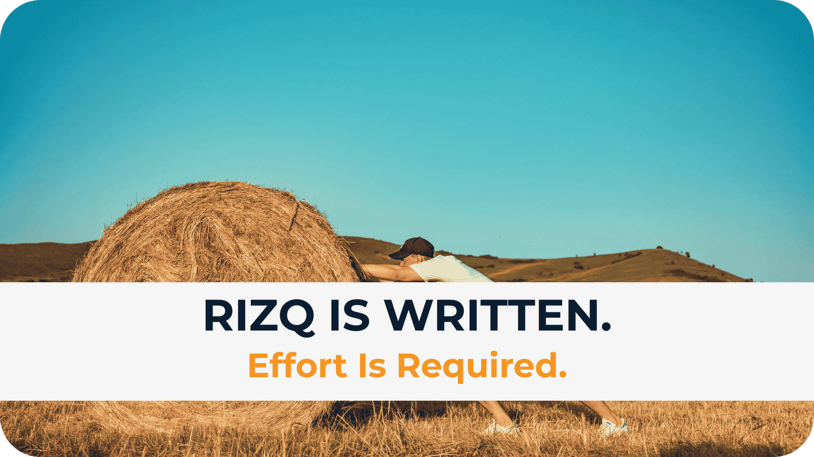 Rizq Is Written. Effort Is Required.